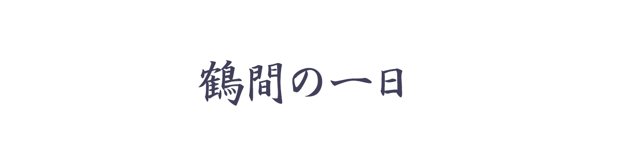 鶴間の一日